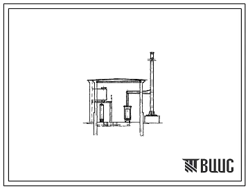 Типовой проект 903-1-85 Котельная с 2 котлами Е-04/9Г паропроизводительностью 0,8 т/час. Топливо-природный газ. Теплоноситель-пар.