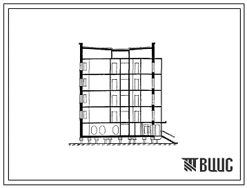 Типовой проект 112-022м.85 Пятиэтажные рядовые и торцевые, девятиэтажные торцевые жилые блоки для малосемейных и элементы блокировки