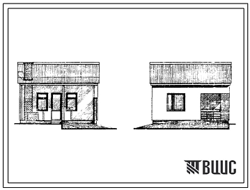 Типовой проект 184-000-70с Одноэтажный однокомнатный летний садовый домик. Для строительства в 3 и 4 климатических районах Киргизский ССР сейсмичностью 9 баллов
