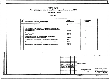 Альбом 3 Спецификации оборудования
