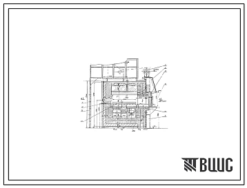 Проект Н5530 Печь термическая камерная размером пода 0,812х1,16 м, на газе среднего давления с отводом дыма в боров