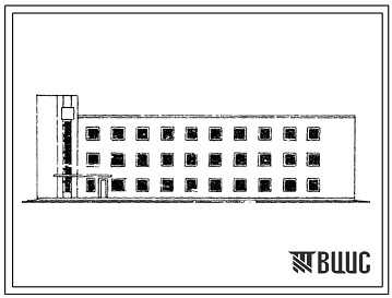 Типовой проект 416-7-149м Здание отдыха для водителей обслуживания подвижного состава на 50 автопоездов для строительства в 1 климатическом районе с наличием вечномерзлых грунтов