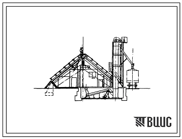 Типовой проект 501-121 Пескоснабжение установки для локомотивов. Склад сухого песка железобетонный, шириной 14 м.