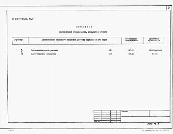 Альбом 5 Спецификация оборуования