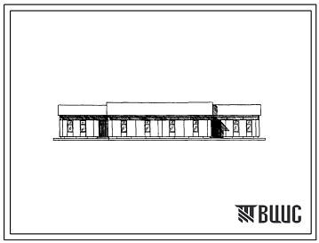 Типовой проект 183-211-6 Одноэтажный двухквартирный жилой дом с пятикомнатными квартирами 9 (из крупных блоков). Для строительства в IVА климатическом подрайоне Туркменской ССР.