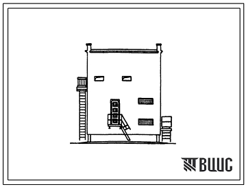 Типовой проект 407-3-263м Трансформаторная подстанция с воздушными вводами 6-10 и 0,4 кв для объектов железнодорожного  транспорта трассы БАМ (тип В-42-400 БАМ)