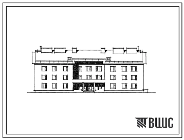 Типовой проект 164-12-180.2 3-этажно общежитие на 100 мест (с жилыми комнатами на 2 и 3 человека). Для строительства в 1В климатическом подрайоне, 2 и 3 климатических районах.