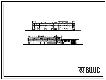 Типовой проект 272-11-9 Универмаг торговой площадью 1690 м2 для строительства в 1В климатическом подрайоне, 2 и 3 климатических районах