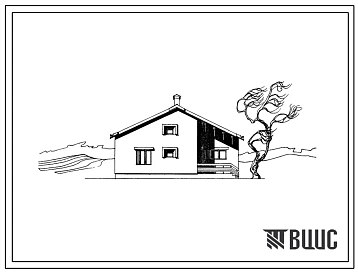 Типовой проект 184-12-129 1-этажный 1-квартирный жилой дом с 4-комнатной квартирой для строительства в 1В климатическом подрайоне, во 2 и 3 климатических районах.