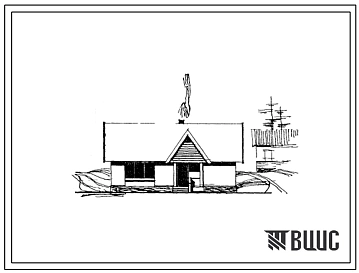 Типовой проект 184-24-63 Трехкомнатный жилой дом для индивидуального строительства (с верандой при общей комнате и хозяйственном выходе из дома).