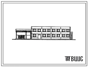 Типовой проект 817-211.83 Административный корпус завода мясокостной муки мощностью 1,5 т в смену. Размеры здания - 12x12 м. Расчетная температура: -20, -30, -40°С. Стены - панельные легкобетонные. Покрытие - железобетонные плиты по железобетонным балкам