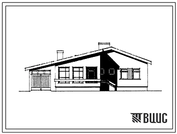 Типовой проект 184-16-22/1 Одноэтажный одноквартирный дом с трехкомнатной квартирой типа 3Б, для индивидуальных застройщиков. Для строительства в 1В климатическом подрайоне и 2 климатическом районе