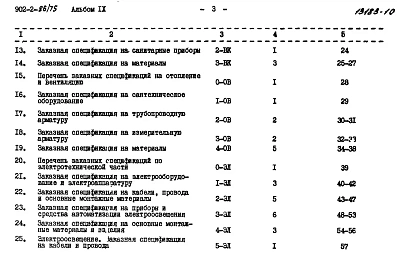 Альбом 9 Заказные спецификации.