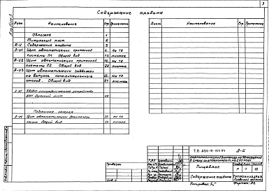 Альбом 3 Чертежи заданий заводам-изготовителям по автоматизации и электрооборудованию