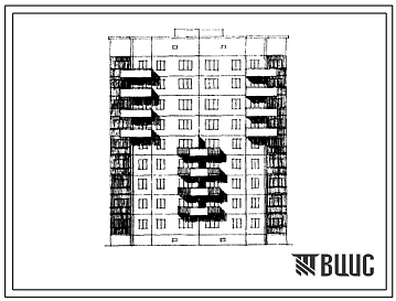 Типовой проект 108-041/1 Блок-секция девятиэтажная рядовая на 36 квартир (двухкомнатных 2Б-18, трехкомнатных 3Б-18). Для строительства в 1В,2Б,2В, 2Г, 3А климатических подрайонах.