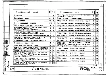 Альбом 6 Часть 1 Архитектурно-строительные чертежи выше отм.0.000. Часть 2 Отопление и вентиляция Раздел 2-1 С радиаторами и конвекторами. Часть 3 Водоснабжение и канализация выше отм.0.000. Часть 4 Газоснабжение. Часть 5 Электрооборудование. Часть 6 Слаб