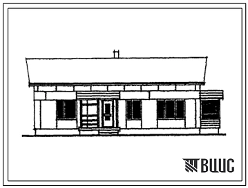 Типовой проект 183-17-67/1.2 Одноэтажный усадебный дом с трехкомнатной квартирой.