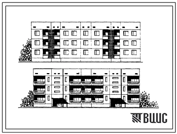 Типовой проект 111-135-89/1 3-этажный 2-секционный 12 квартирный жилой дом