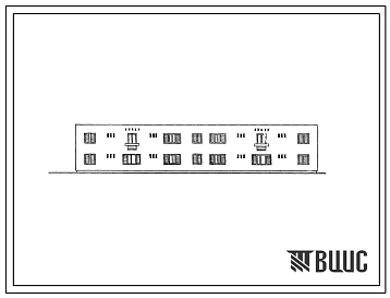 Типовой проект 101-022сп 2-этажная блок-секция рядовая на 8 3-комнатных квартир 3Б.3Б-3Б.3Б. Для строительства в районах с сейсмичностью 9 и 8 баллов.