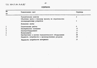 Альбом 3 Ведомости потребности в материалах. Сметы     