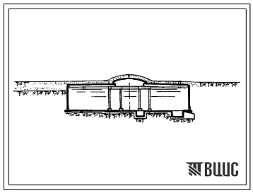 Типовой проект 7-02-126 Резервуар железобетонный цилиндрический заглубленный для нефти и темных нефтепродуктов емкостью 5000 м3 со сборными стенкой (Т-1270)