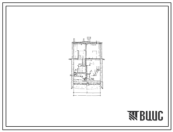 Типовой проект 902-1-3 Канализационная насосная станция на 3 агрегата с насосами 21/2НФ или 4НФ при глубине заложения подводящего коллектора 3,0, 5,0, (4,0) и 7,0 м.