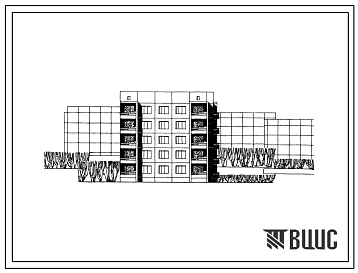 Типовой проект 480А-062 Унифицированная пятиэтажная блок-секция на 20 квартир (однокомнатных 1Б-5, двухкомнатных 2Б-6, трехкомнатных 3Б-9). Для строительства на неравномерно сжимаемых грунтах, на просадочных грунтах и подрабатываемых территориях, во 2В, 3