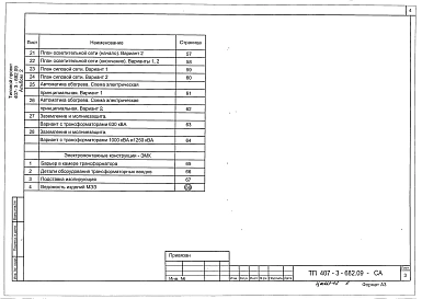 Альбом 2 Электротехническая часть. Электросиловое оборудование. Электромонтажные конструкции