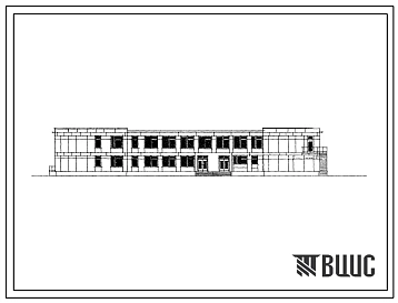 Типовой проект 223-1-139/74 Неполная средняя школа на 8 классов (320 учащихся), для сельского строительства в 1В климатическом подрайоне, 2 и 3 климатических районах