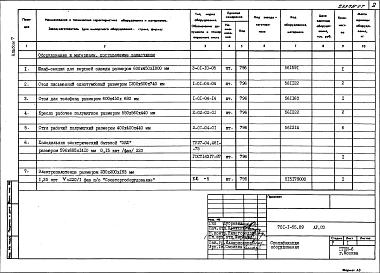 Альбом 7 Спецификации оборудования