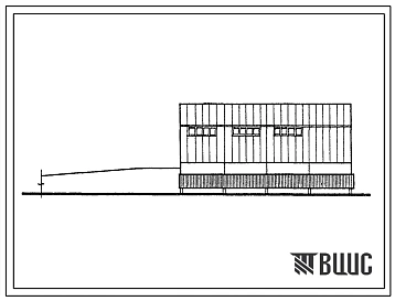 Типовой проект 506-160м.13.88 Производственный корпус автотранспортного предприятия на 50 спецавтомашин для аэропортов гражданской авиации. Для районов Крайнего Севера. Грунты вечномерзлые