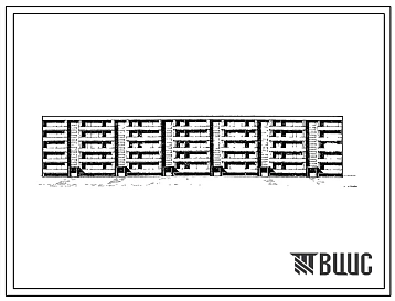 Типовой проект 1-467АС-5 Пятиэтажный шестисекционный крупнопанельный жилой дом на 70 квартир.