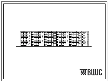 Типовой проект 1-464ЛИ-А16П Пятиэтажный пятисекционный дом на 75 квартир (однокомнатных – 15, двухкомнатных – 35, трехкомнатных – 20, четырехкомнатных 5). Секционный дом для строительства во 2В климатическом подрайоне Литовской ССР