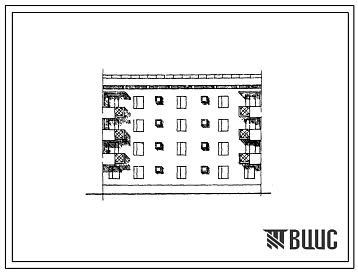 Типовой проект 77-067сп/1 Четырехэтажная блок-секция на 8 квартир (четырехкомнатных 4Б-4, пятикомнатных 5Б-4). Для строительства в 4А климатическом подрайоне Туркменской ССР (г.Красноводск) сейсмичностью 9 баллов и на грунтах 2 типа просадочности