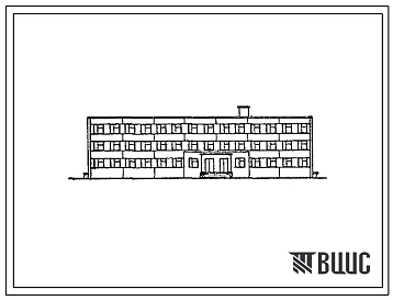 Типовой проект ХФ-80 (07-41-КП) Здание учебных классов артиллерийского полка в каркасно-панельных конструкциях серии ИИ-04