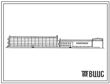 Типовой проект 709-9-70.87 Неотапливаемый склад вместимостью 5 тыс. т базы материально-технического снабжения (в легких металлических конструкциях)