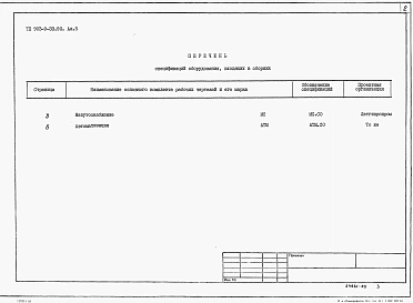 Альбом 5 Спецификация оборудования