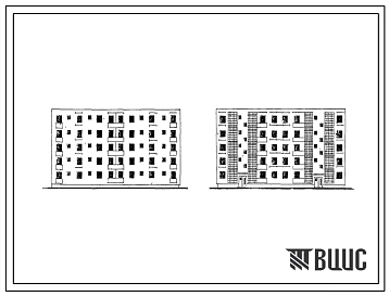 Типовой проект 98-018С Блок-секция пятиэтажного жилого дома на 20 квартир (двухкомнатных 2Б-10, пятикомнатных 5А-10). Для строительства в районах сейсмичностью 8 баллов.