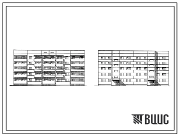 Типовой проект 125-010/1.2  Пятиэтажная 30-квартирная блок-секция