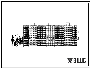 Типовой проект 1-464Д-98 Девятиэтажный шестисекционный крупнопанельный жилой дом на 216 квартир с конструкциями из керамзитобетона (однокомнатных  1, двухкомнатных  89, трехкомнатных  216). Для строительства во II и III строительно-климатических зонах.