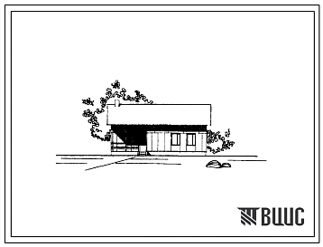 Типовой проект 183-17-36 Одноэтажный одноквартирный трехкомнатный дом. Для строительства в 1В климатическом подрайоне и 2 климатическом районе (для индивидуальных застройщиков)