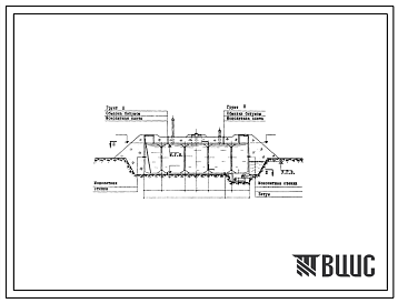 Типовой проект 901-4-16 Резервуар для воды емкостью 1000 м.куб. железобетонный монолитный цилиндрический