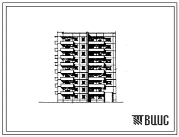 Типовой проект 97-032 Девятиэтажная 36 квартирная угловая левая блок-секция с проездом 2Б.2Б.3Б.5Б.