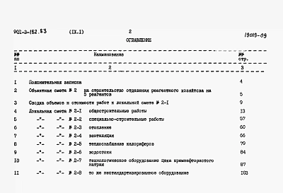 Альбом 9 Сметы.  Часть 1 - Реагентное хозяйство на 2 основных реагента. Часть 2