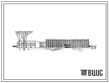 Типовой проект 224-1-47 Десятилетняя школа на 1104 учащихся со стенами из кирпича для строительства во 2 и 3 строительно-климатических зонах.