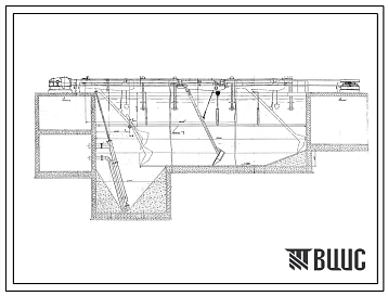 Серия М455 Пескоскреб подвесной канатный горизонтальных песколовок левый