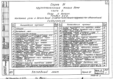 Часть 9 Раздел 9.2-2 Монтажные узлы и детали выше отм. 0.000 (панели наружных стен - однослойные)
