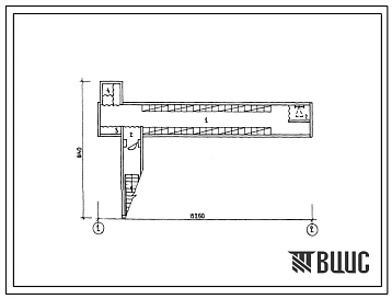 Типовой проект П-4-50-342.13.86 Простейшее укрытие для сельской местности на 50 человек, (убежище на 50 человек, размеры убежища 15,26м на 8,14м, режимы вентиляции 1,2).