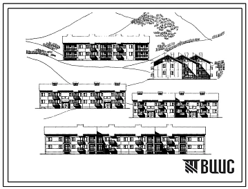 Типовой проект 135-044с Крупнопанельные двухэтажные жилые блок-секции и дом-представитель на 12 квартир