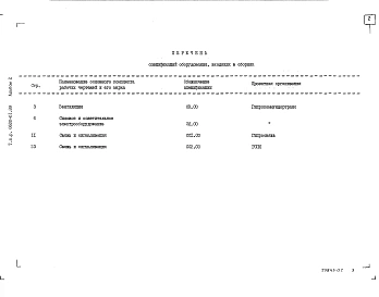 Альбом 2 Спецификации оборудования